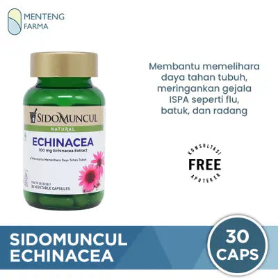 Sido Muncul Echinacea 30 Kapsul - Menjaga Imunitas Tubuh dari ISPA