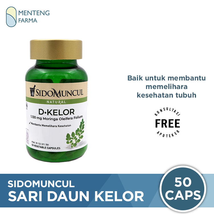 Sido Muncul Sari Daun Kelor 50 Kapsul - Memelihara Kesehatan Tubuh - Menteng Farma