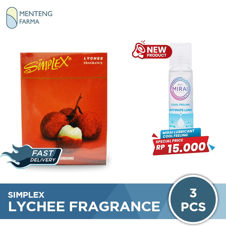 Kondom Simplex Lychee Fragrance - Isi 3