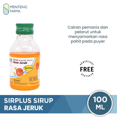 Sirplus Sirup Rasa Jeruk 100 ml - Pemanis Obat Anak