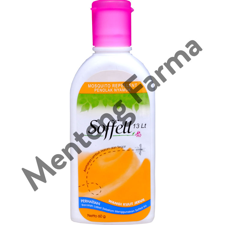 Soffell Lotion Wangi Kulit Jeruk 60 Gr - Lotion Anti Nyamuk - Menteng Farma