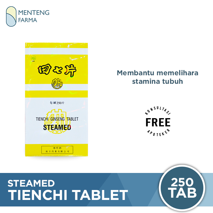 Steamed Tienchi Tablets (Isi 250) - Menteng Farma
