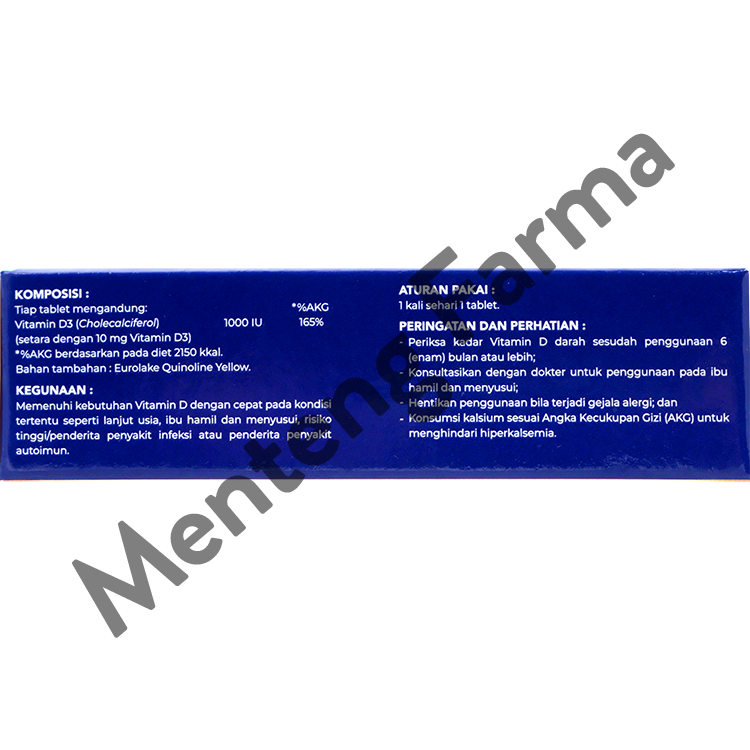 Surevit D3 1000 IU 6 Tablet - Suplemen Vitamin D3