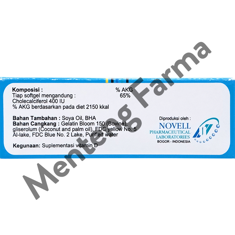 Teorol 400 IU 10 Kapsul - Suplementasi Vitamin D