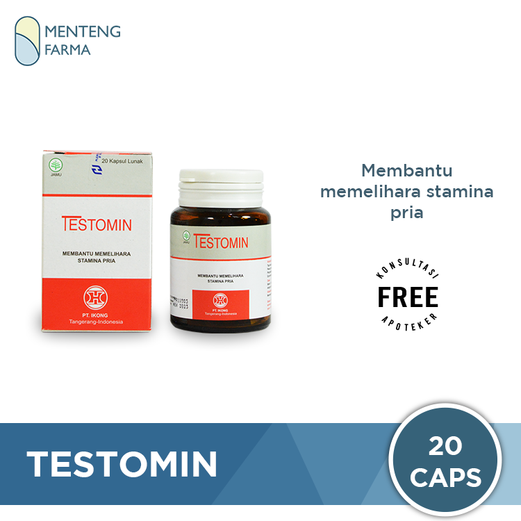 Testomin - Membantu Memelihara Stamina Pria - Menteng Farma