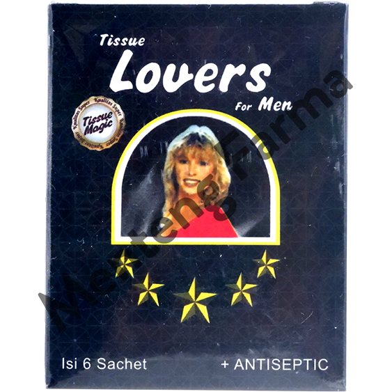 Tissue Lovers For Men Isi 6 Sachet - Tisu Basah Antiseptik Pria