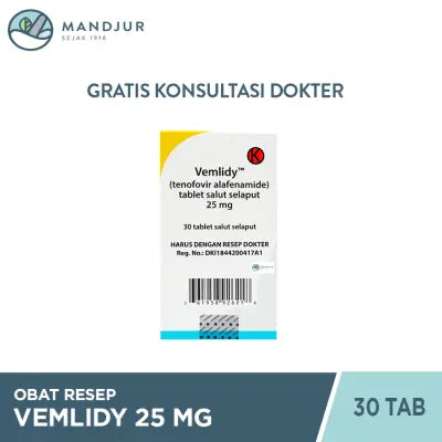 Vemlidy 25 Mg 30 Tablet