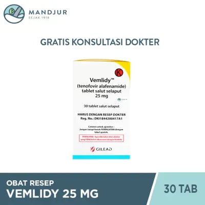 Vemlidy 25 Mg 30 Tablet