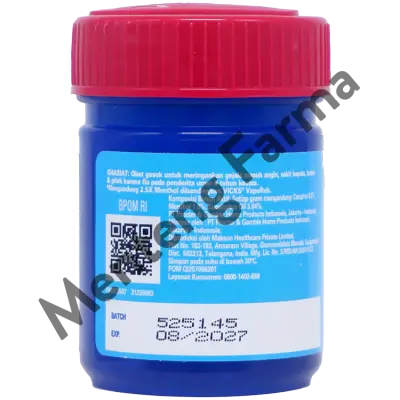 Vicks Vaporub Extra Strong 25 Gram - Meringankan gejala Masuk Angin, Sakit Kepala, Batuk dan Pilek