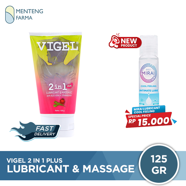 Vigel 2 in 1 Plus Lubricant & Massage