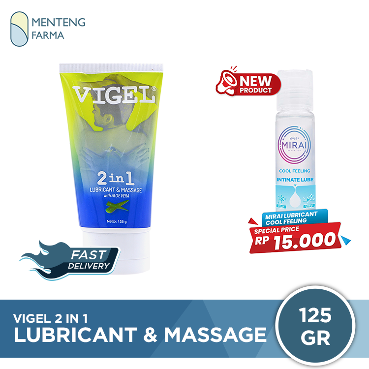 Vigel 2 in 1 Lubricant And Massage