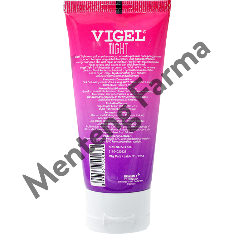 Vigel Tight Lubricating Gel 50 Gram - Pelumas Vigel Tight - Menteng Farma