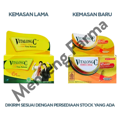 Vitalong C 30 Kapsul - Suplemen Vitamin C Daya Tahan Tubuh