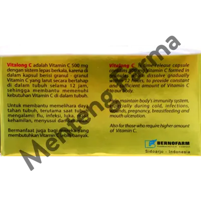 Vitalong C 30 Kapsul - Suplemen Vitamin C Daya Tahan Tubuh