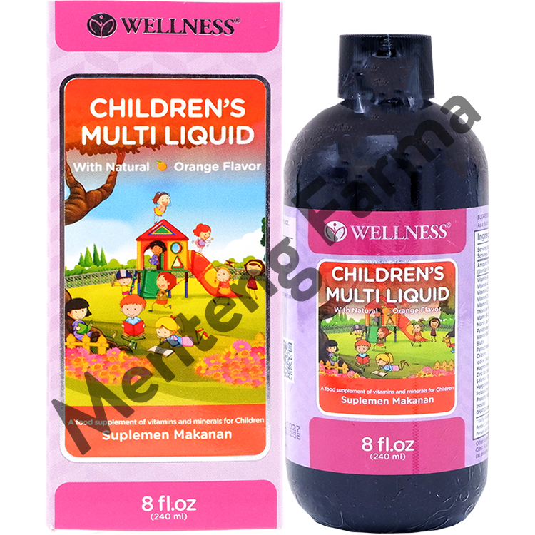 Wellness Children Multi Liquid - Vitamin Pertumbuhan Anak - Menteng Farma