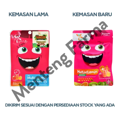 Youvit Multivitamin For Kids Sachet - Multivitamin Gummy Anak Rasa Mix Buah