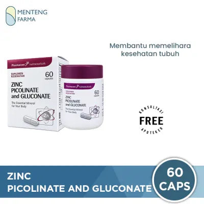 Zinc Picolinate and Gluconate 60 Kapsul - Suplemen Kesehatan