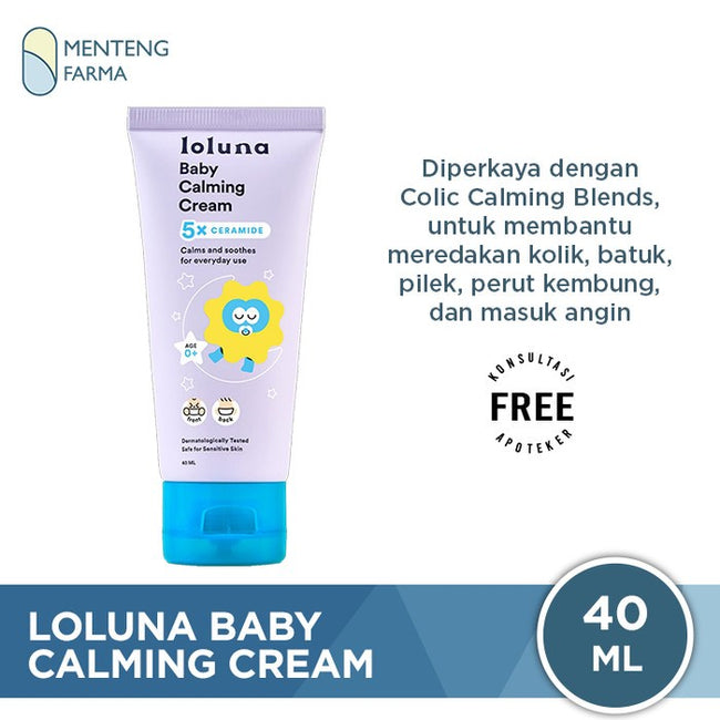 Loluna Baby Calming Cream 40 mL - Krim Penghangat dan Pereda Kolik Bayi dan Anak