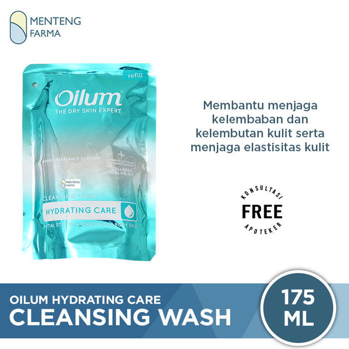 Oilum Hydrating Care Cleansing Wash 175 mL - Sabun Mandi Colagen - Menteng Farma