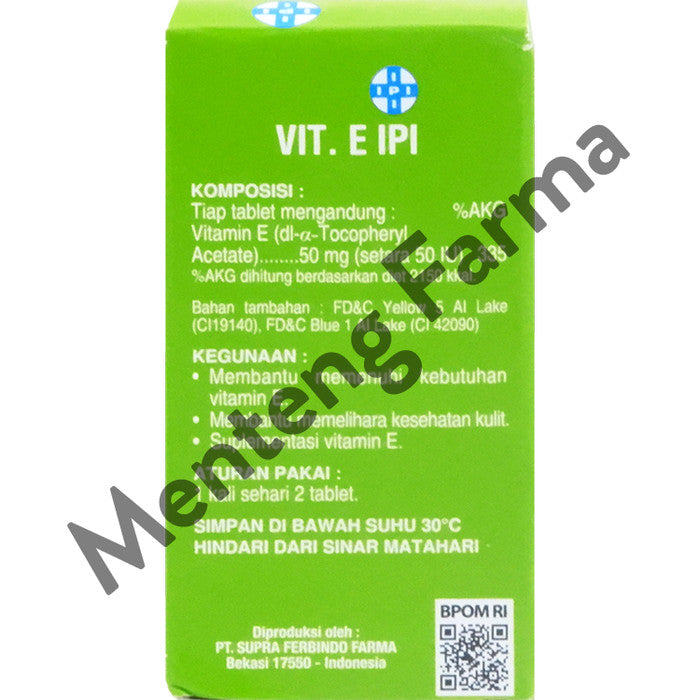 IPI Vitamin E 30 Tablet - Memelihara Kesehatan Kulit – Apotek