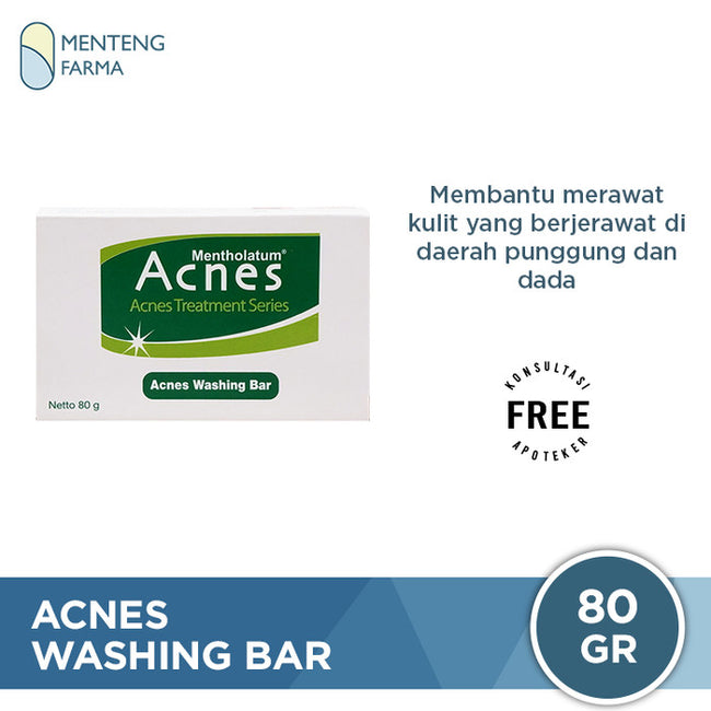 Acnes Washing Bar 80 Gr - Mengatasi Jerawat di Badan