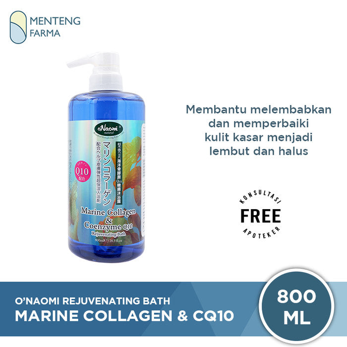 O'Naomi Marine Collagen & Coenzym Q10 Rejuvenating Bath 800 mL - Sabun Kecantikan Kulit - Menteng Farma