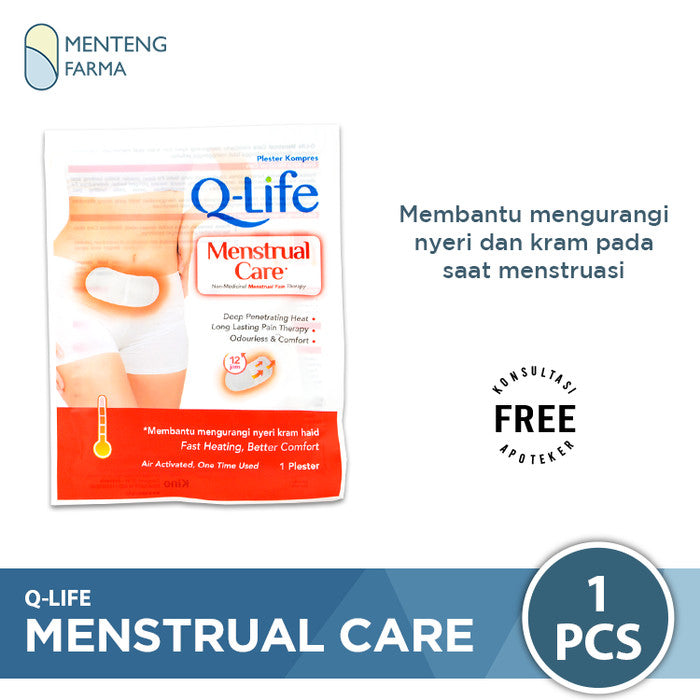 Q-Life Menstrual Care Patch - Plaster Kompres Nyeri Kram Haid - Menteng Farma