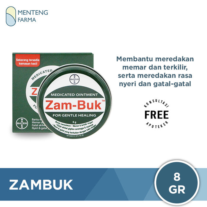 Zambuk Medicated Ointment 8 Gr - Obat Luka Memar Terkilir