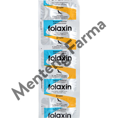 Folaxin 400 mcg 10 Kaplet - Suplemen Ibu Hamil - Menteng Farma