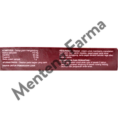 Lespain Cream 15 g - Krim Pereda Nyeri Otot dan Sendi - Menteng Farma