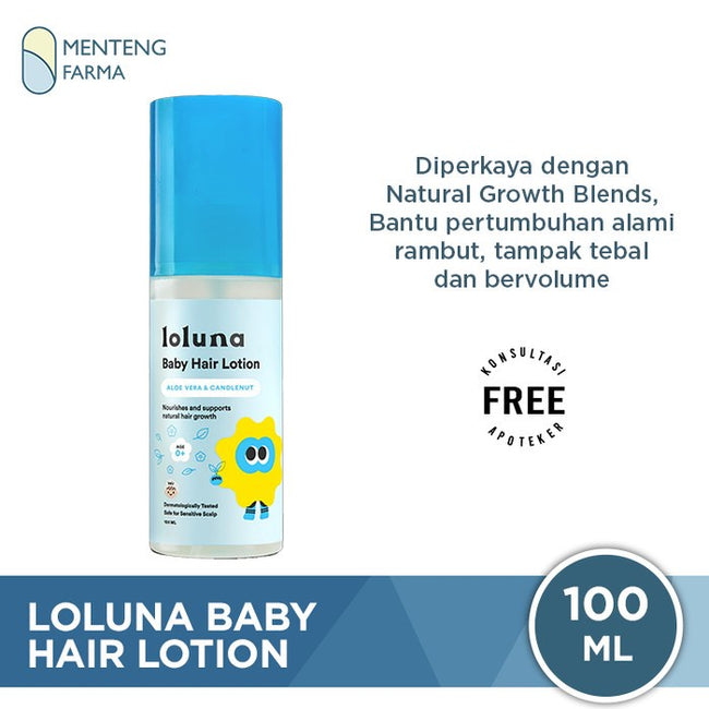 Loluna Baby Hair Lotion 100 mL - Losion Spray Rambut Bayi dan Anak