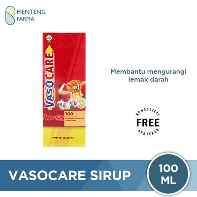 Vasocare Sirup 100 mL - Mengurangi Lemak Darah - Menteng Farma