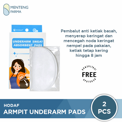 Armpit Underarm Pad Hodaf 2 Pcs - Pembalut Penyerap Keringat Ketiak Anti Basah