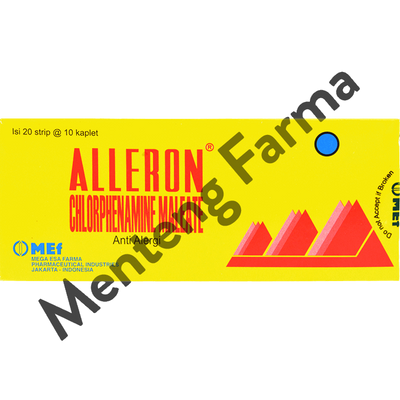 Alleron 4 Mg 10 Kaplet - Obat Alergi Gatal Gatal Rhinitis dan Biduran