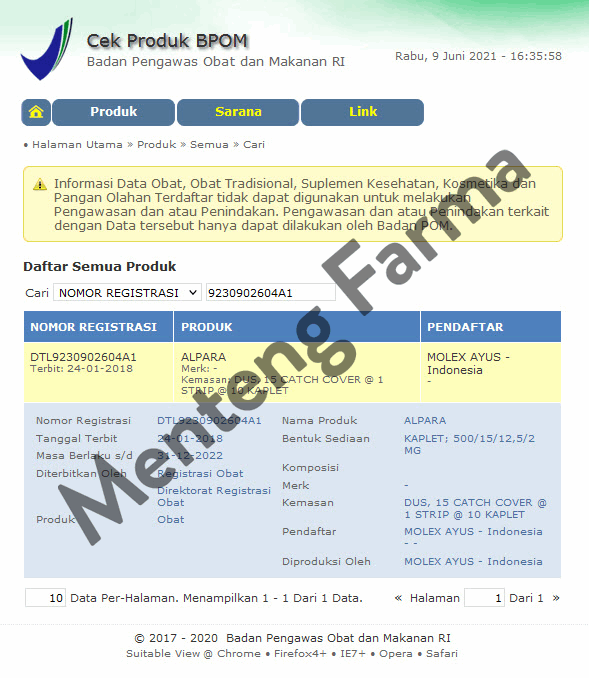 Alpara 10 Kaplet - Pereda Gejala Flu, Demam, Hidung Tersumbat, dan Bersin-bersin