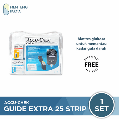 Accu-Chek Guide Extra 25 Strip - Alat Pemantau Gula Darah