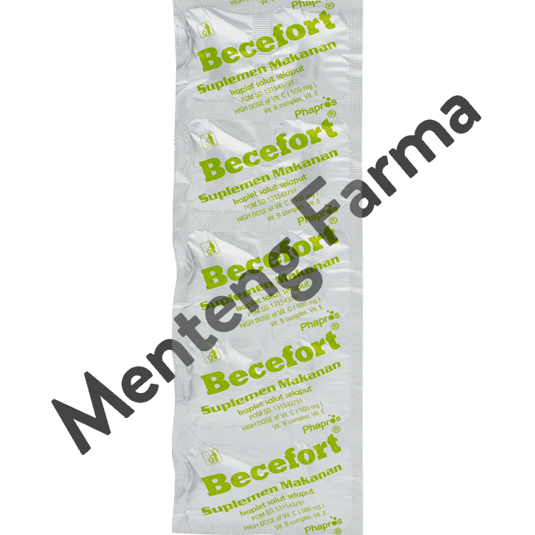 Becefort 10 Tablet - Kombinasi Vitamin C 500 mg, B kompleks, dan E