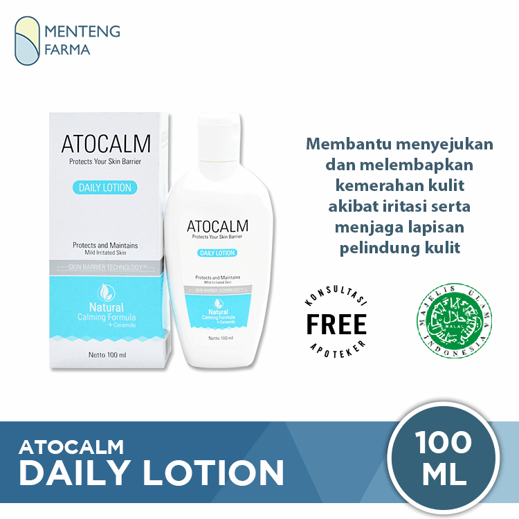 Atocalm Daily Lotion 100 mL - Pelembab Kulit Kering dan Sensitif