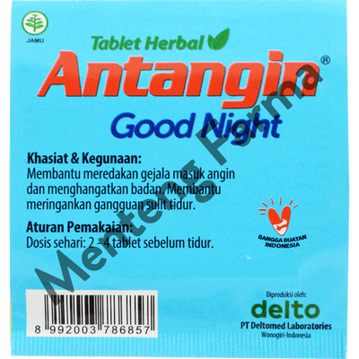 Antangin Good Night 4 Tablet - Meredakan Masuk Angin dan Memperbaiki Kualitas Tidur