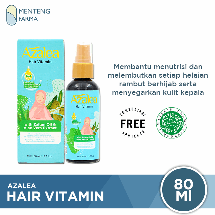 Azalea Hair Vitamin 80 ML - Menutrisi dan Melembutkan Rambut