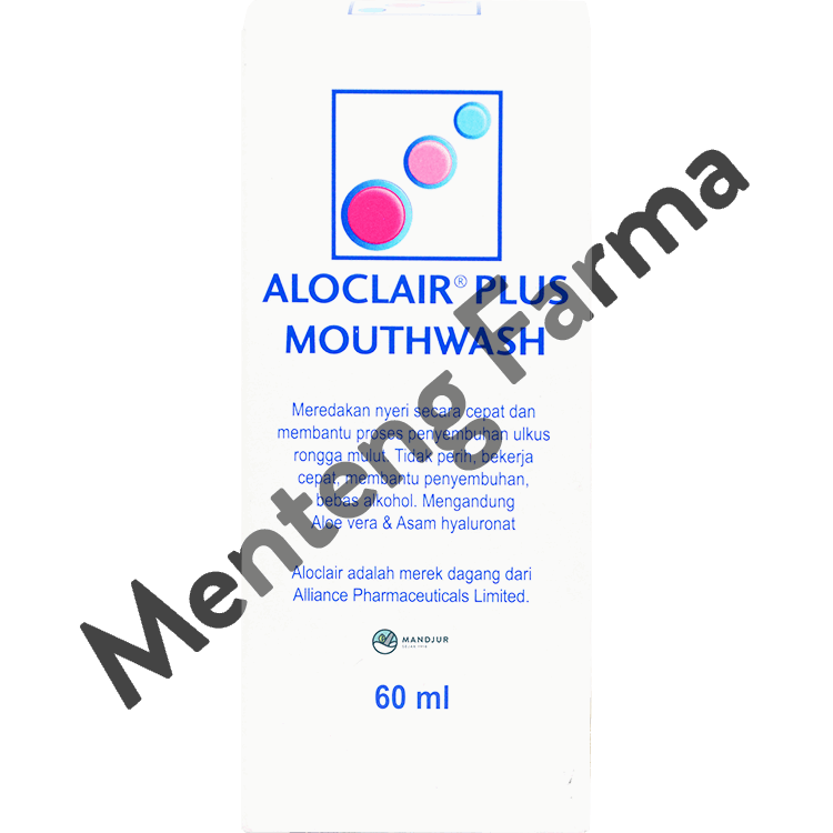 Aloclair Plus Mouthwash 60 mL - Obat Kumur Sariawan dan Luka Mulut