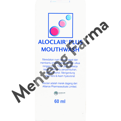 Aloclair Plus Mouthwash 60 mL - Obat Kumur Sariawan dan Luka Mulut