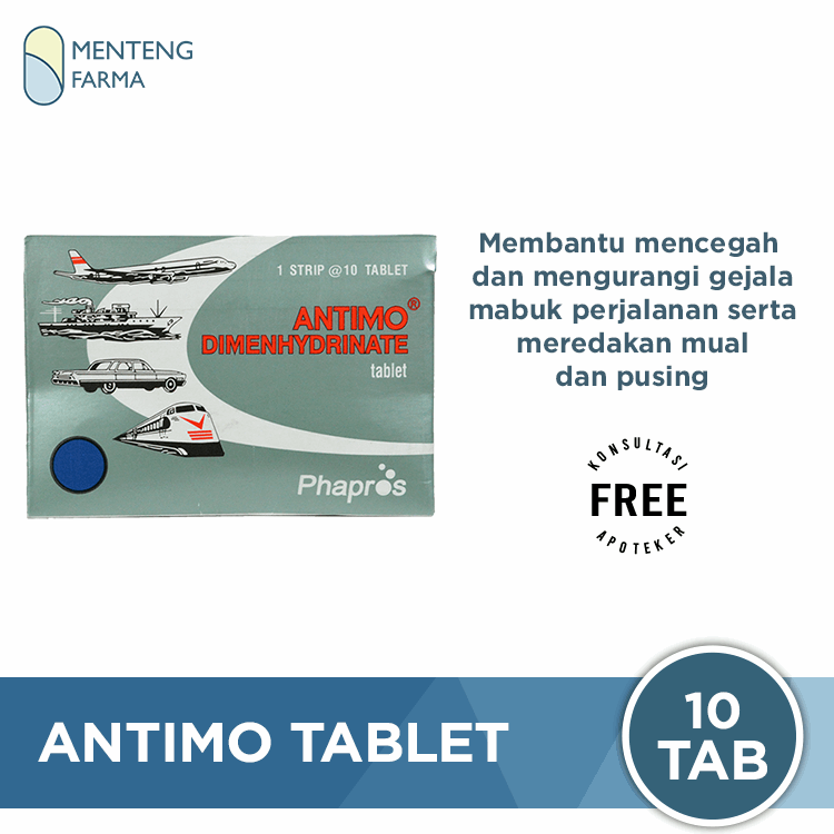 Antimo Tablet - Obat Pereda Mabuk Perjalanan