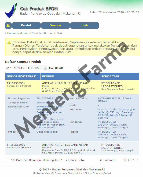 Antangin JRG 4 Tablet - Obat Masuk Angin, Meriang, Mual, Pusing