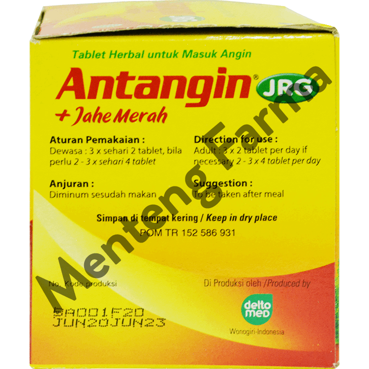 Antangin JRG 4 Tablet - Obat Masuk Angin, Meriang, Mual, Pusing