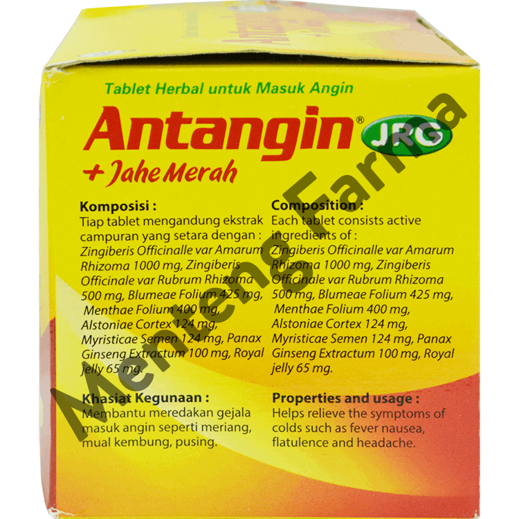 Antangin JRG 4 Tablet - Obat Masuk Angin, Meriang, Mual, Pusing