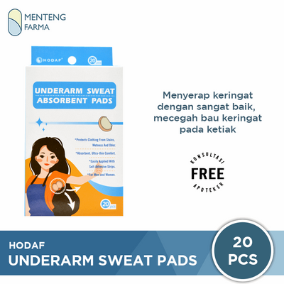 Armpit Underarm Pad Hodaf 20 Pcs - Pembalut Penyerap Keringat Ketiak Anti Basah