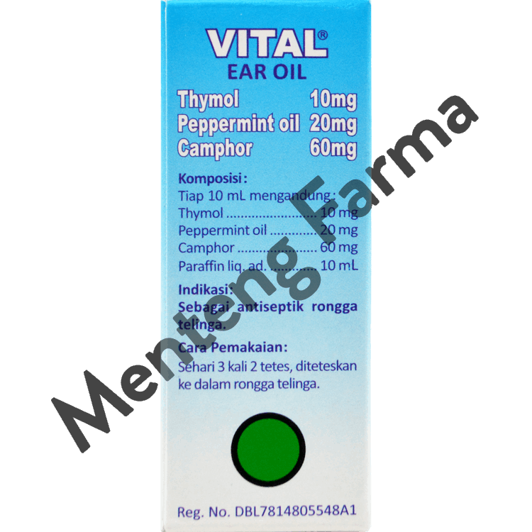 Vital Ear Oil - Obat Tetes Telinga Gatal dan Infeksi