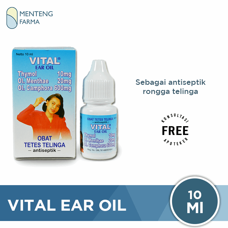 Vital Ear Oil - Obat Tetes Telinga Gatal dan Infeksi