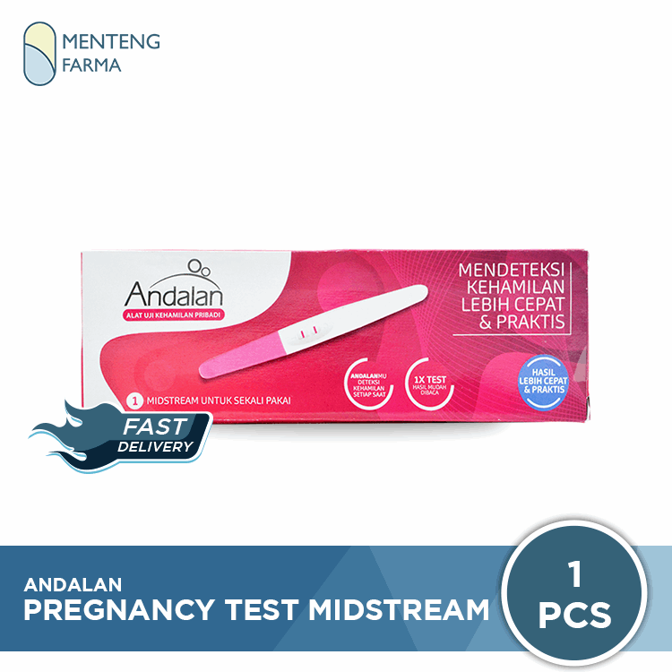 Andalan Pregnancy Test Midstream - Alat Tes Kehamilan Pribadi